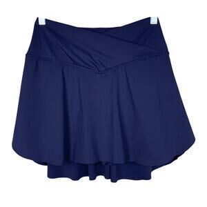 Halara Everyday SoftlyZero Airy Crossover Skort Blue Built In Shorts Women's M